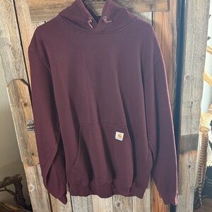 Carhartt Men's Maroon Crewneck Hoodie